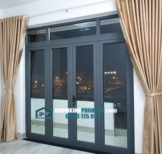 Lắp đặt cửa đi nhôm Xingfa 4 cánh cao cấp tại đường Đặng Ngọc Chinh, TP Tây Ninh