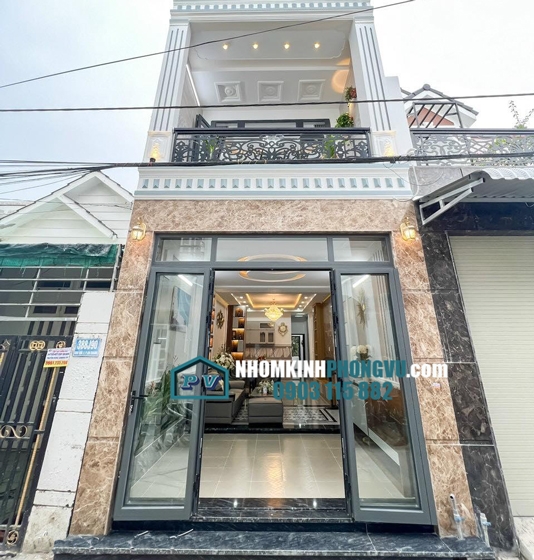 Thi công cửa nhôm kính Xingfa tại Đông Hưng Thuận, Quận 12, TPHCM